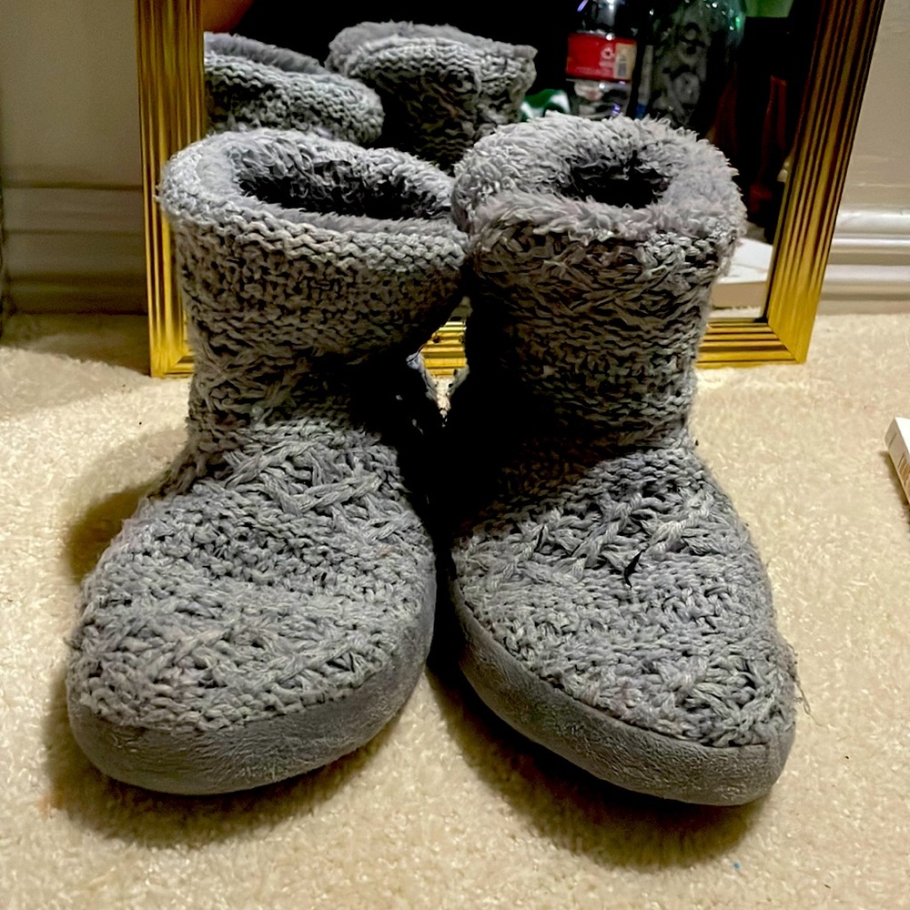 Grey booties